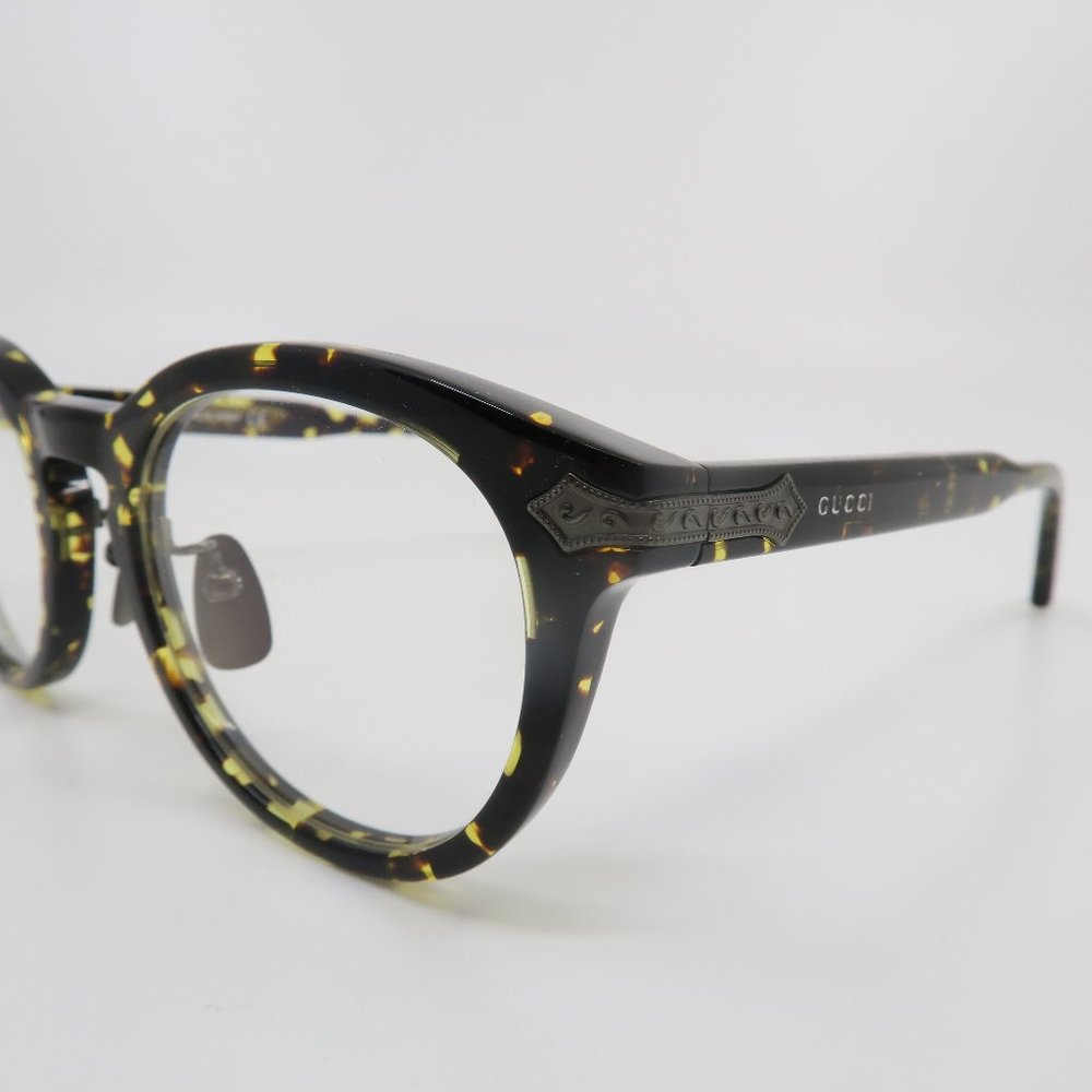 Gucci GG0071O 002 50mm Tortoise Gloss and Titanium New Men's Eyeglasses. - Picture 5 of 9